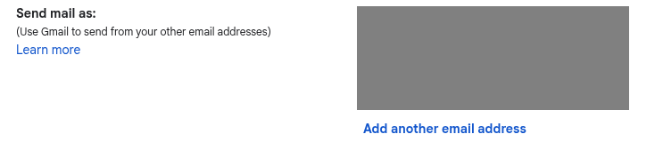 image showing the send mail as section